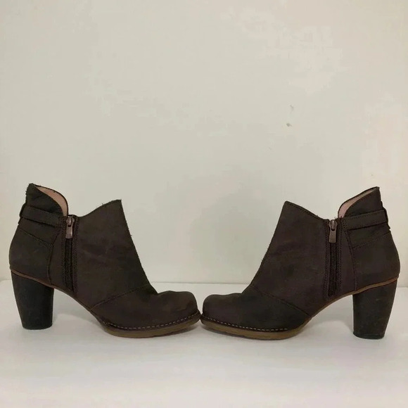 IN BOX Leather Spain El Naturalista Colibri Ankle Boots Size 8.5 Brown Casual - Picture 6 of 10